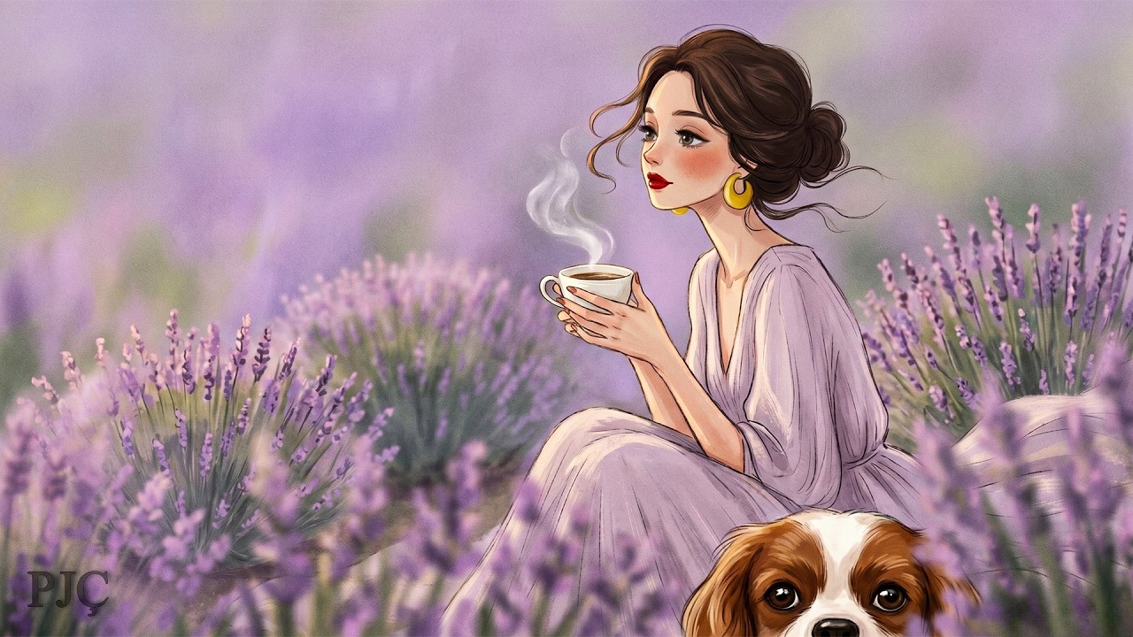 Lavender Fields in Paris 💜 1940s French Vintage Jazz | Soft, Calm & Relaxing Vibes ☕