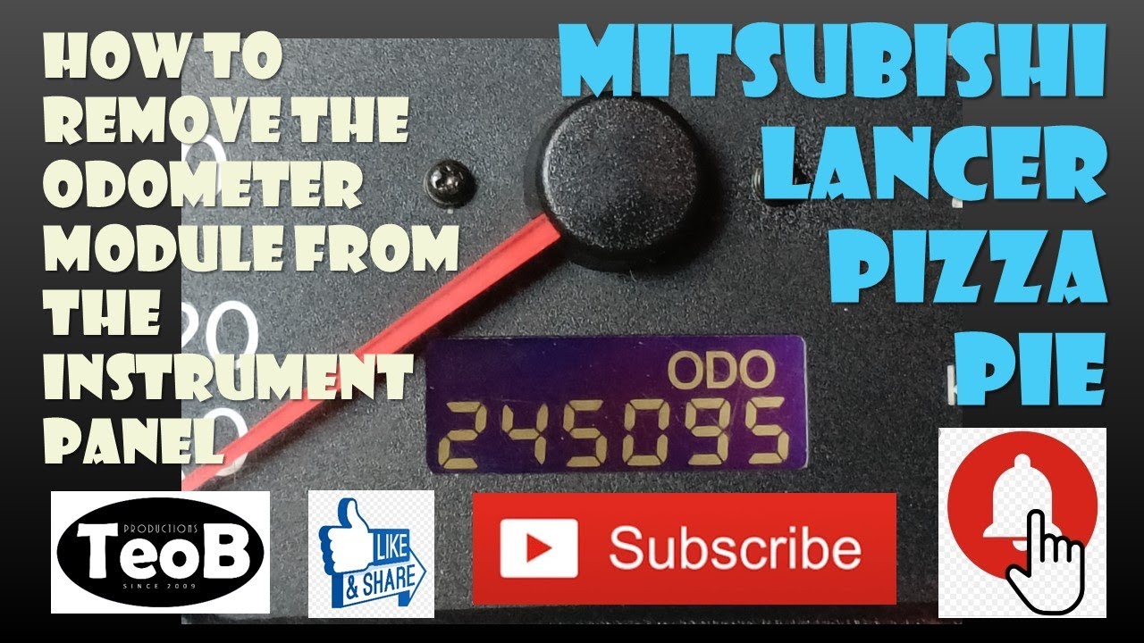 How To Remove the Odometer Module, Paano Baklasin Ang Odo Module,  Mitsubishi Lancer Pizza Pie