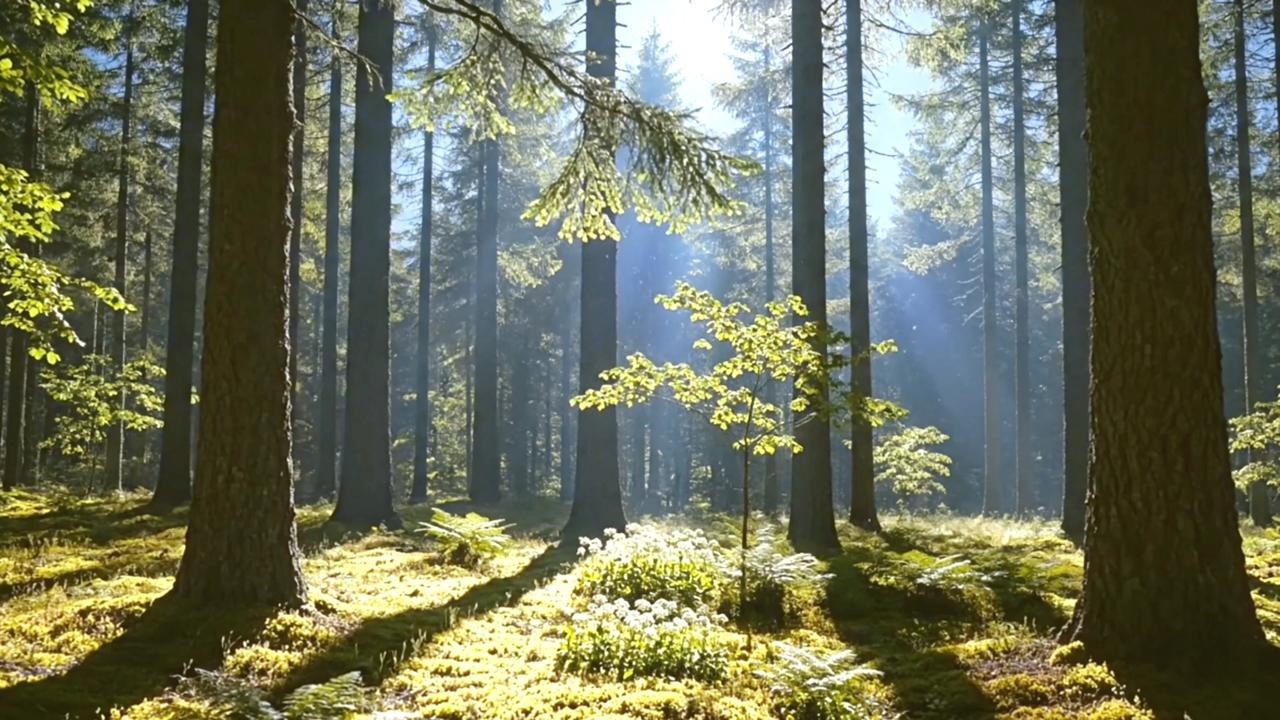 Forest Moonlight Calm • Relaxing Ambient Music • C