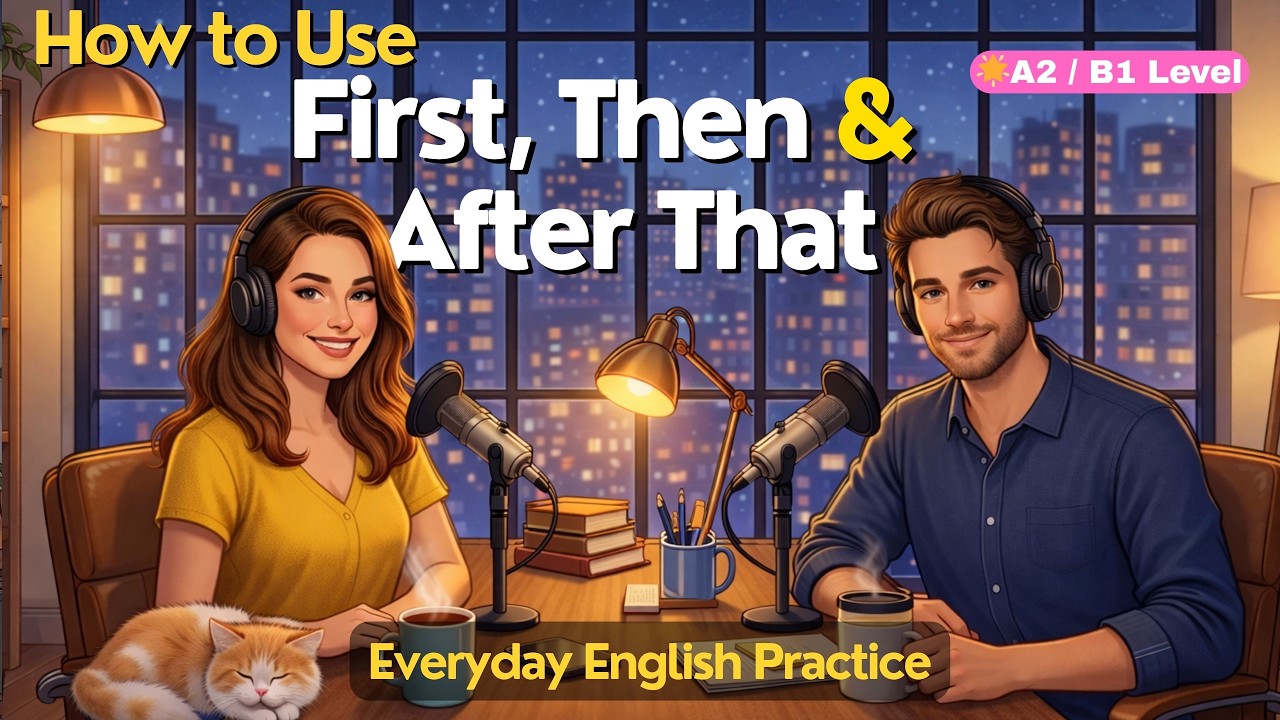 How to Use First, Then, After That in English | Daily English Conversations | English Podcast