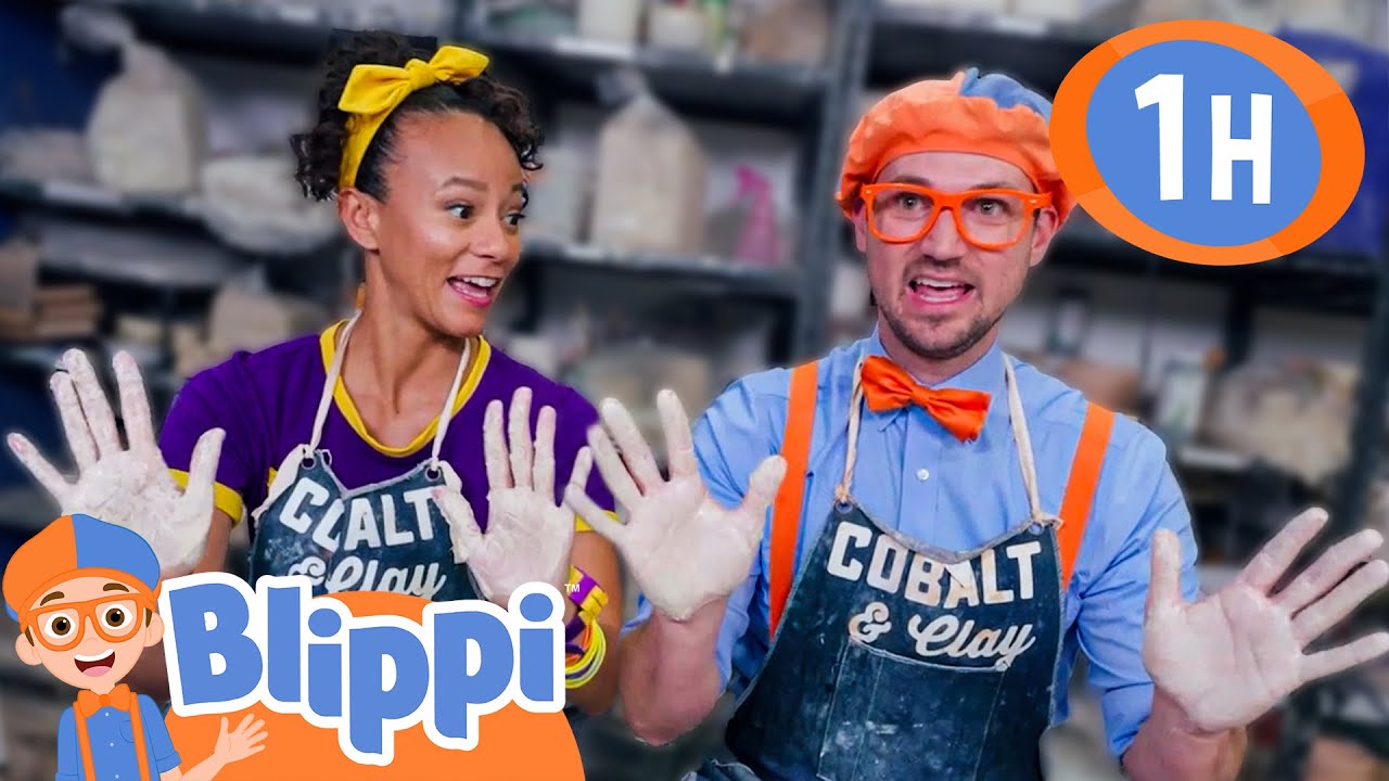 Blippi’s Clay Masterpiece! 🧡🗿 | Blippi Learns Something New | Learning Videos for Kids 🔵🟠