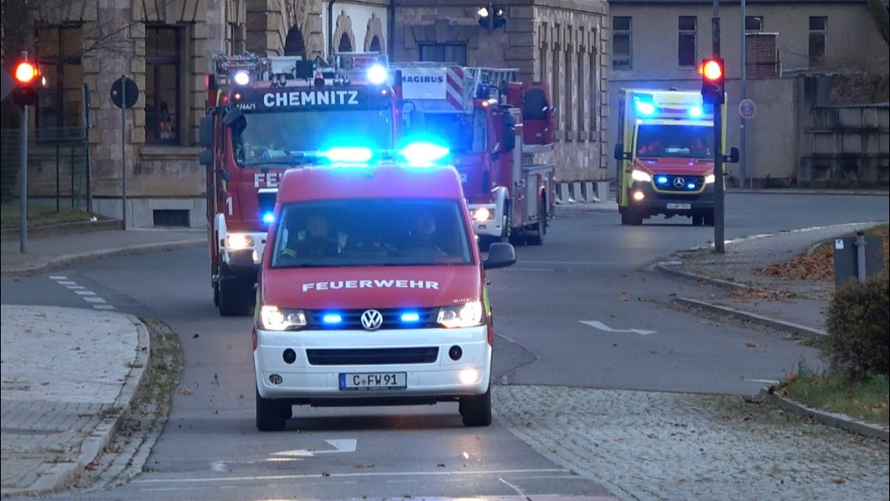 Kurzzug und RTW BF Chemnitz FW 1