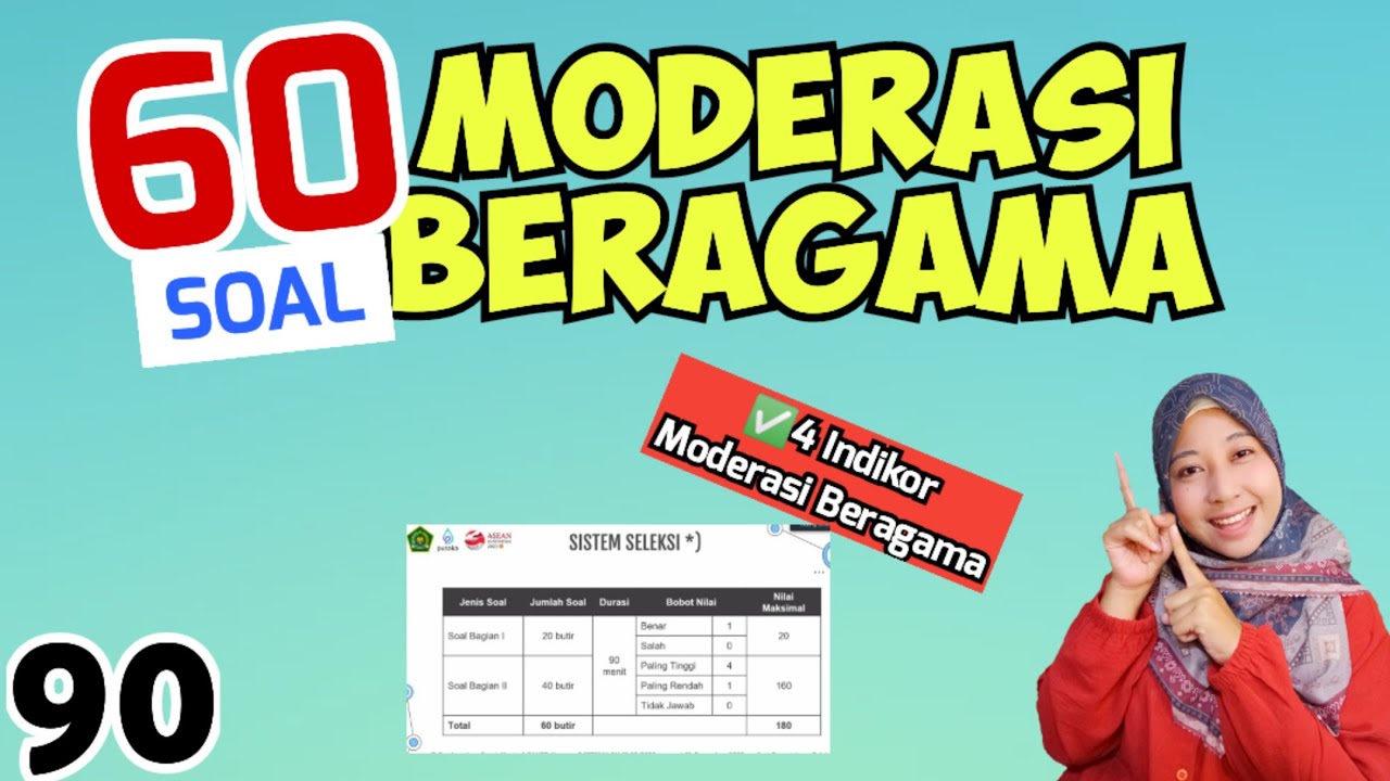 JANGAN LEWATKAN!! 60 SOAL PREDIKSI MODERASI BERAGAMA PPPK KEMENAG 2023 | Berdasarkan sistem seleksi