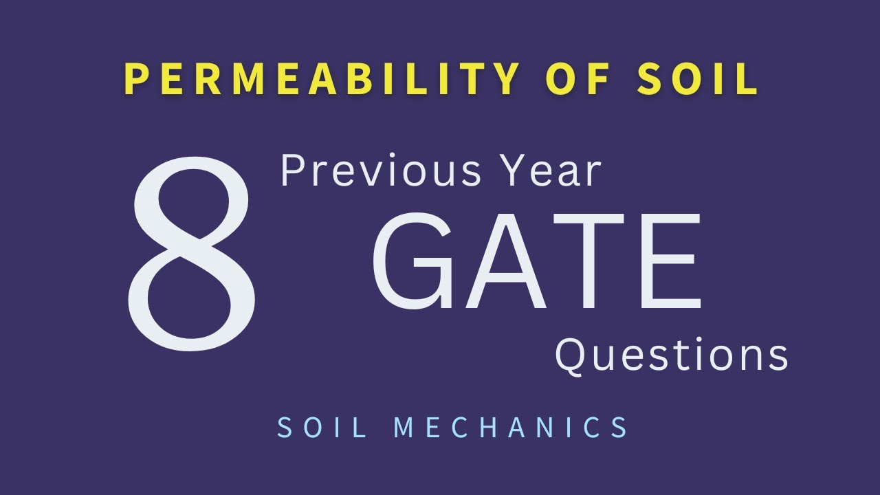 Problems on Permeability of Soil || GATE PYQ || Civil Engineering