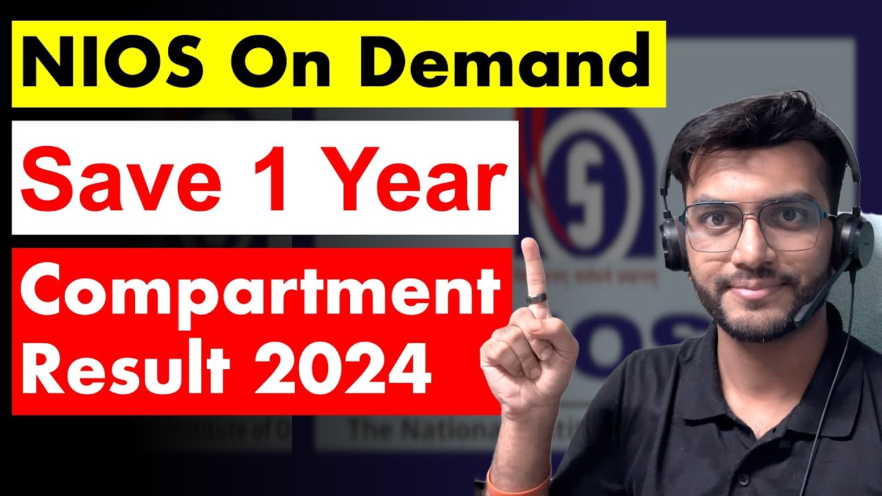 NIOS On Demand Exam for CBSE Compartment Students 2024 | How To Apply | How To Pass | AD Classes