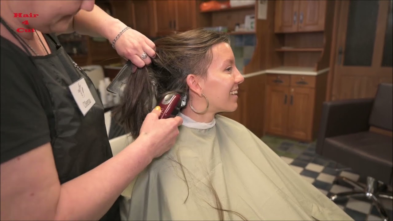 2023-42 Hanna preview - long brown hair shockingly buzzed!!