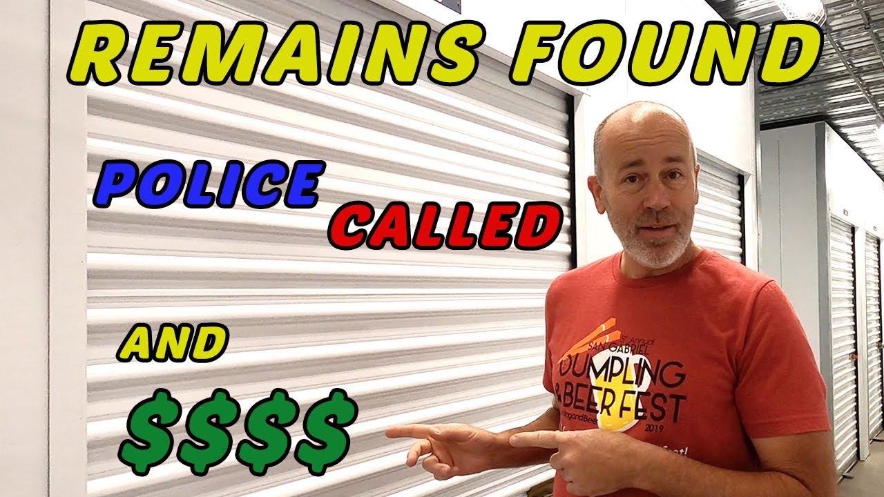 FOUND HUMAN REMAINS & MONEY / Won an Abandoned Storage Locker for $100 and had to call the POLICE!