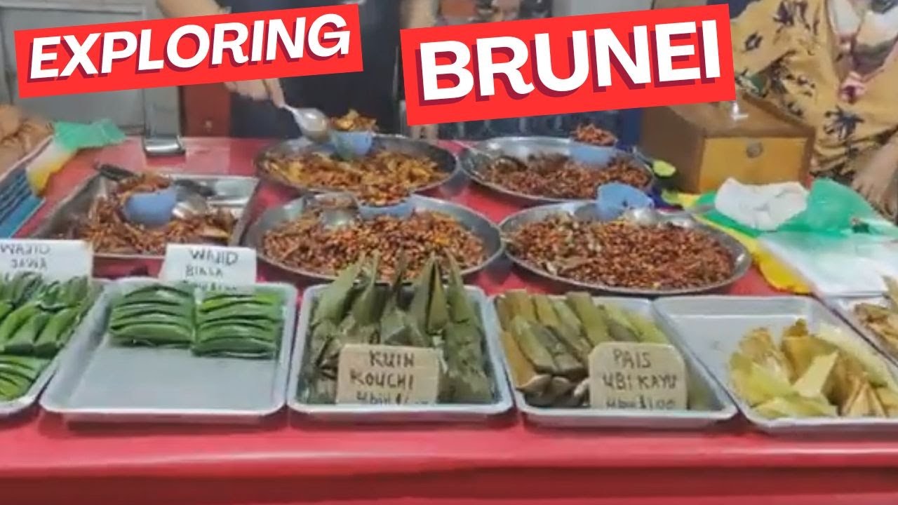 BRUNEI Gadong Night Market Pasar Malam Street Walking