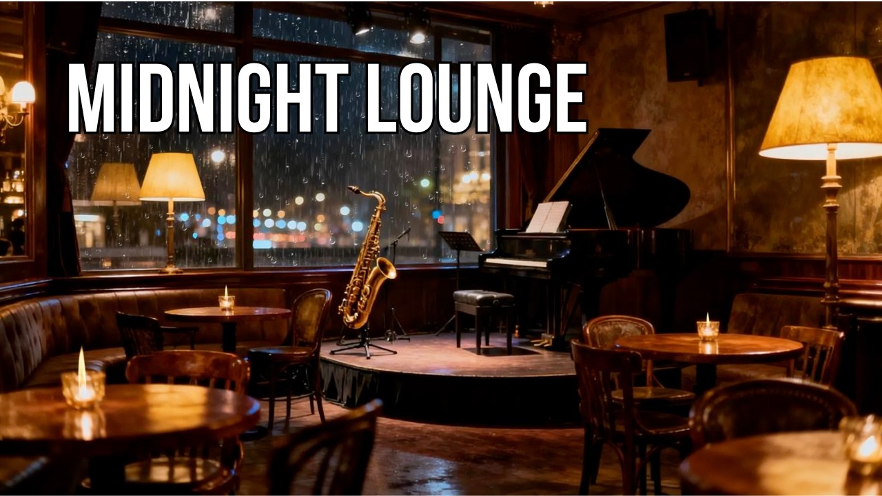 Midnight Lounge 🌙 Smooth Jazz Music for Relaxing, Studying & Late Night Vibes