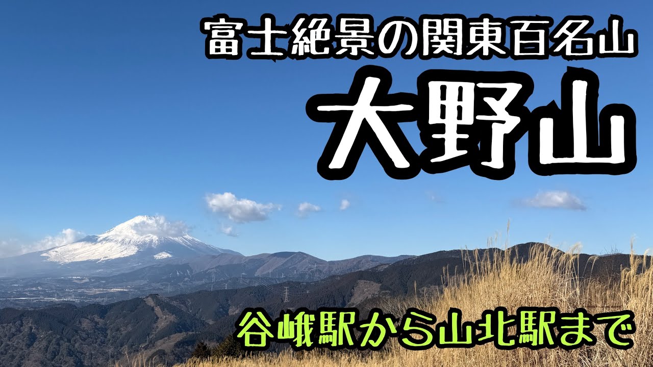 【大野山】富士山好きですか？ピクニック気分でも登れてしまう初心者にピッタリ【関東百名山】