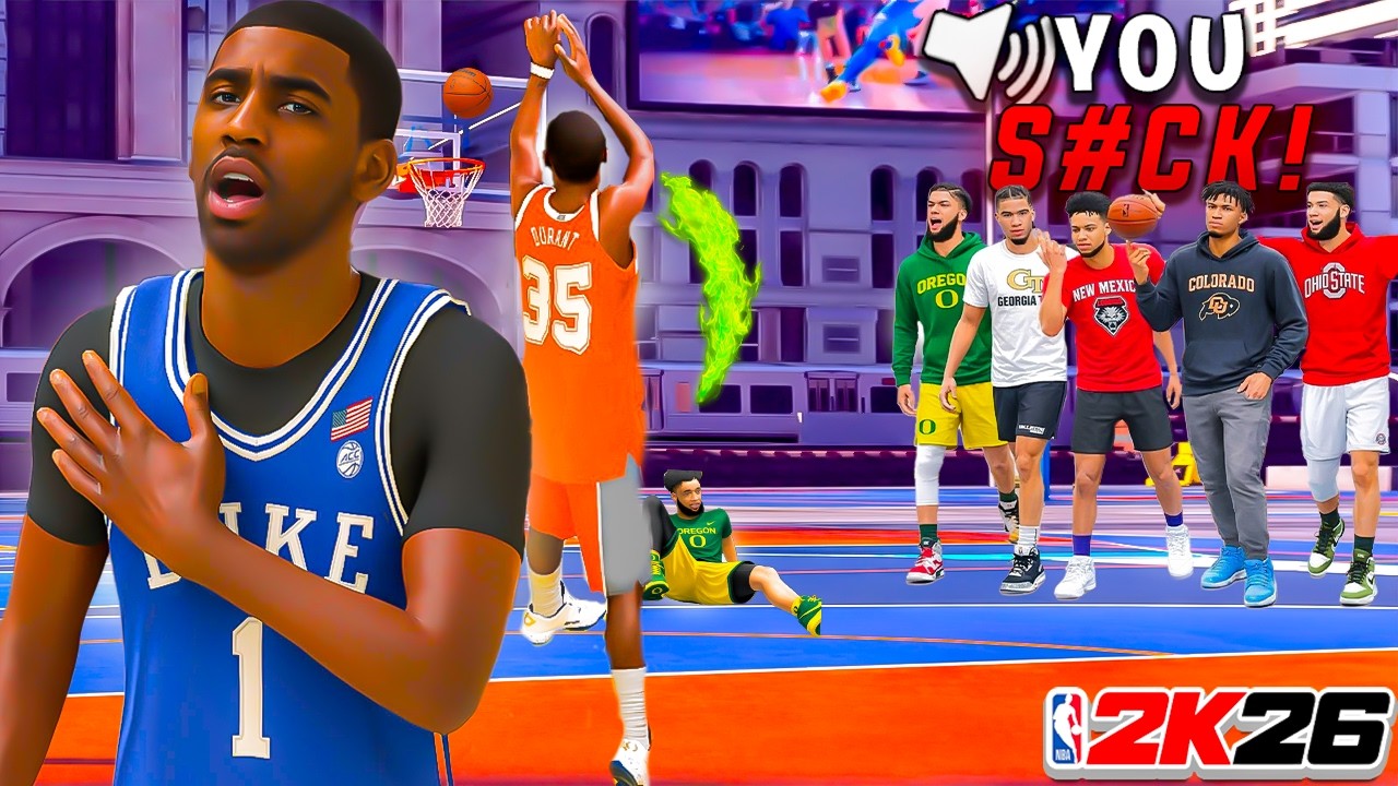 Duke Kyrie & Texas KD TOOK OVER The Park In NBA 2K26… We Were UNSTOPPABLE.