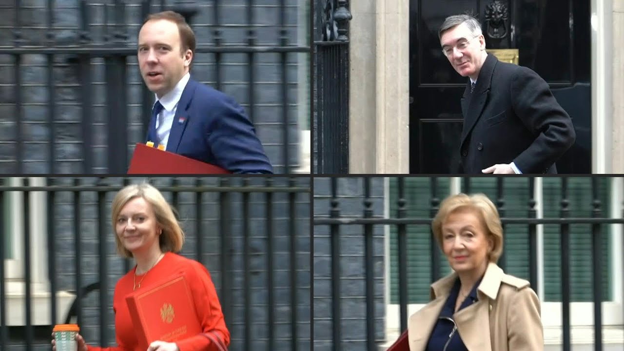 Boris Johnson's ministers arrive at Downing Street for cabinet meeting | AFP