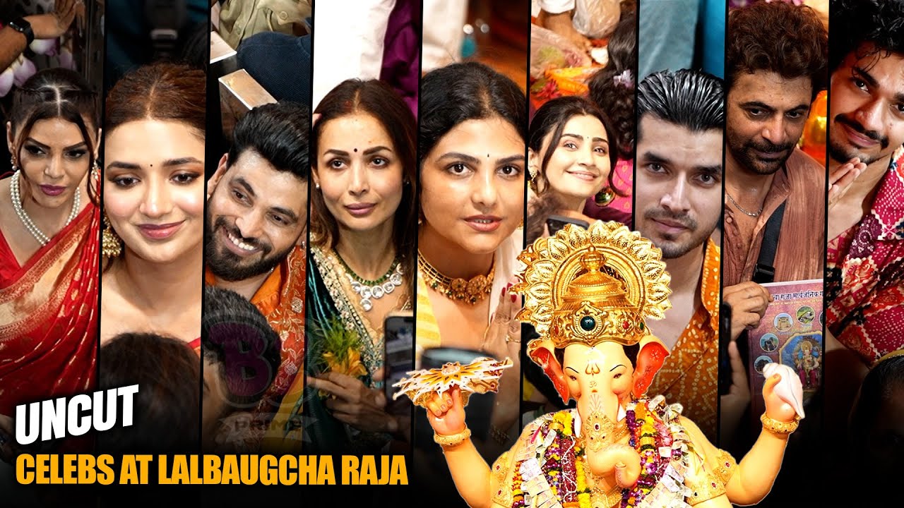 UNCUT - Lalbaugcha Raja 2025: Elli, Malaika, Daisy, Abhishek,Shiv, Vishal, Prince, Samay & More