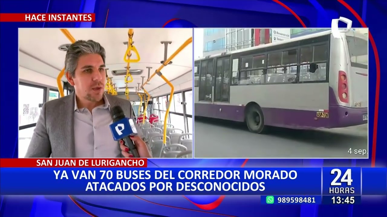 &iexcl;El colmo! M&aacute;s de 70 buses del corredor morado atacados por desconocidos (2/2)