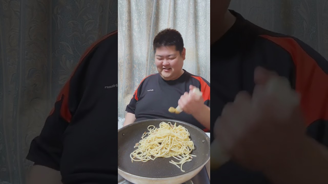 リクエストのパスタ🍝みんなは何パスタが好き？ #それでは皆さん頂きます #大食い #パスタ#飯テロ #food 