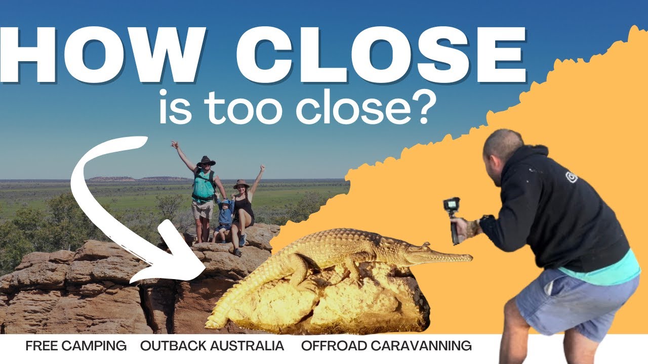 OUTBACK QLD Australia.  CROCODILES up close & personal, FREE camping &  OFF ROAD Caravanning EP. 24