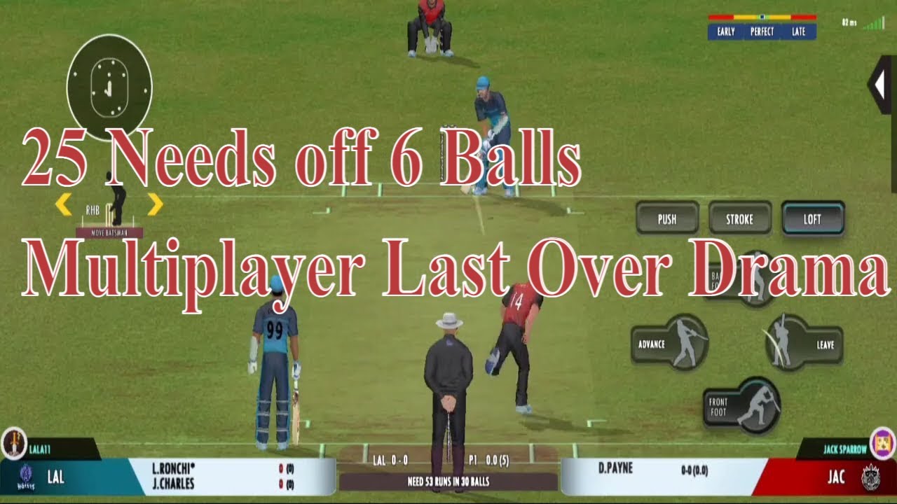 Real Cricket 22 Multiplayer Gameplay || Last Over Drama || Real Cricket 22 Gameplay