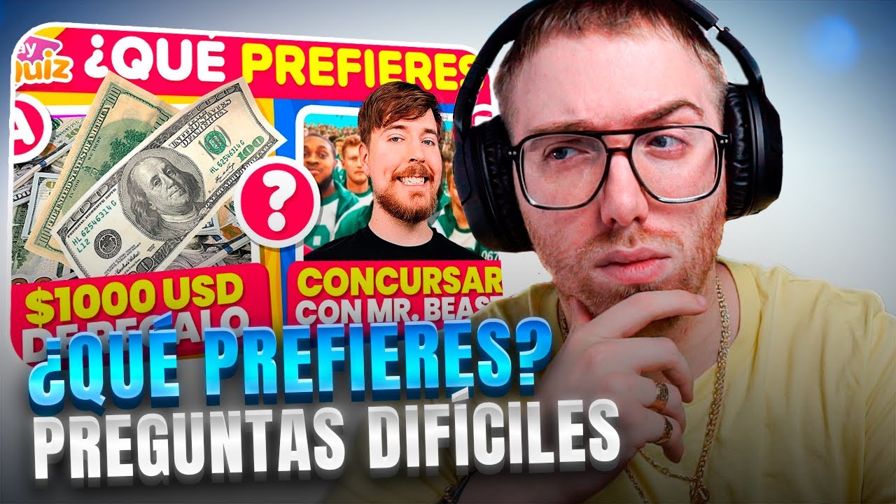 RODRIGO QUESADA JUEGA A ¿QUÉ PREFIERES? Y CONTESTA A TODAS LAS PREGUNTAS DIFÍCILES