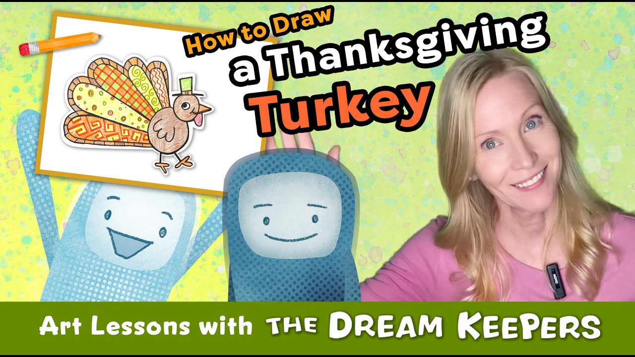 How to Draw a Thanksgiving Turkey 🦃 Author & Illustrator Read Aloud + Art for Kids