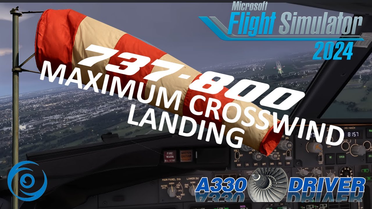 Boeing 737 Maximum Crosswind Landing | Gusts Near Operational Limits | Real 737 Pilot