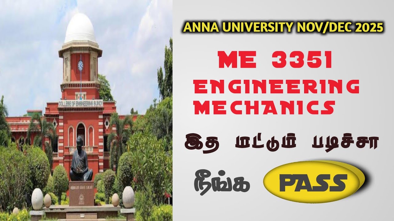 ME3351 Важные вопросы по инженерной механике | Как сдать экзамен по инженерной механике