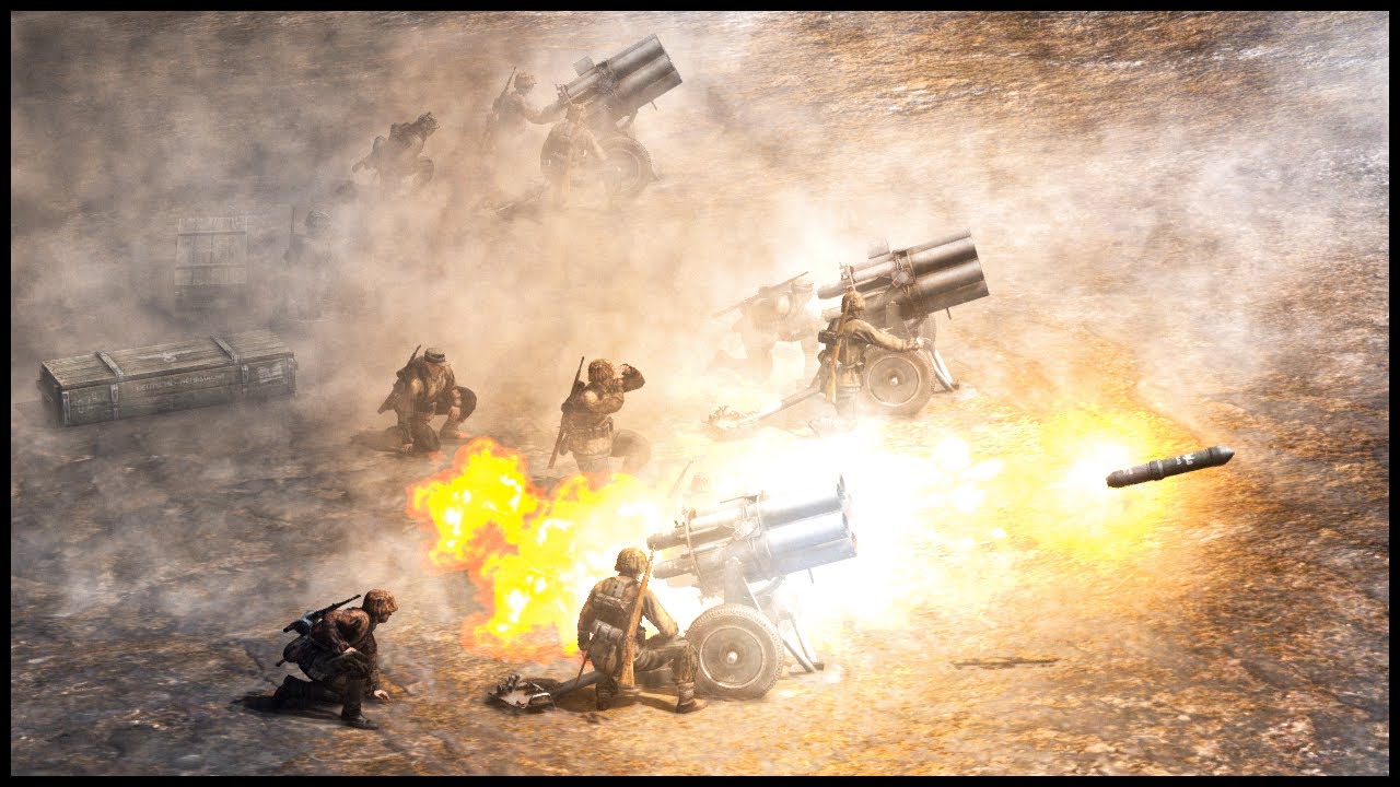 GERMAN ROCKET ARTILLERY OBLITERATES INFANTRY! Custom Gates of Hell Battle
