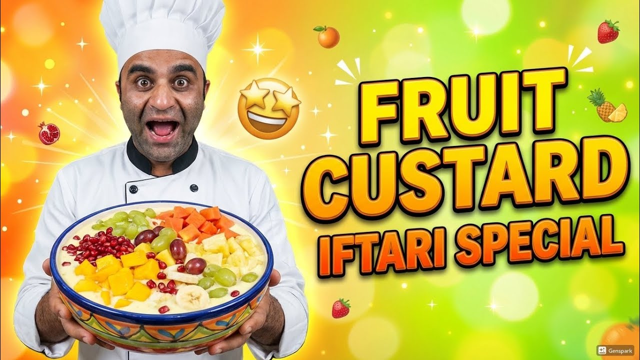 Fruit Custard Mix Iftari Special So Healthy & Delicious 