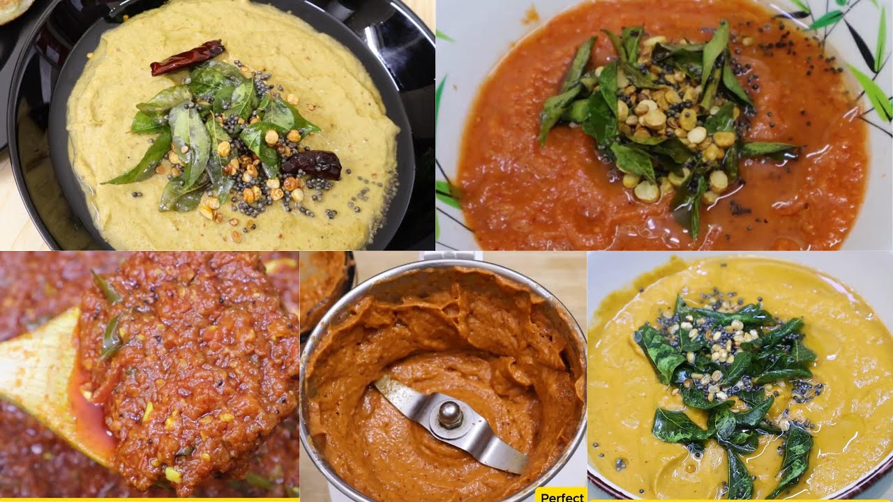 Monday to Friday Chutney/Dip Recipes | Breakfast Made Easy | 5 Chutney/Dip | Tomato, Garlic & More