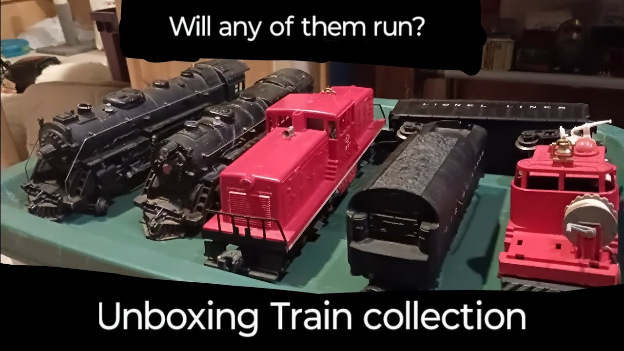 Unboxing a 1950's Lionel trains collection