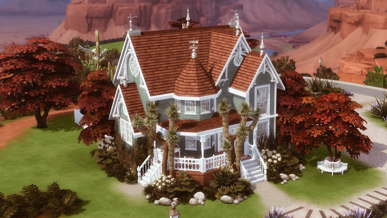 Victorian Home 🍁🍂 // The Sims 4: Speed Build (With CC)