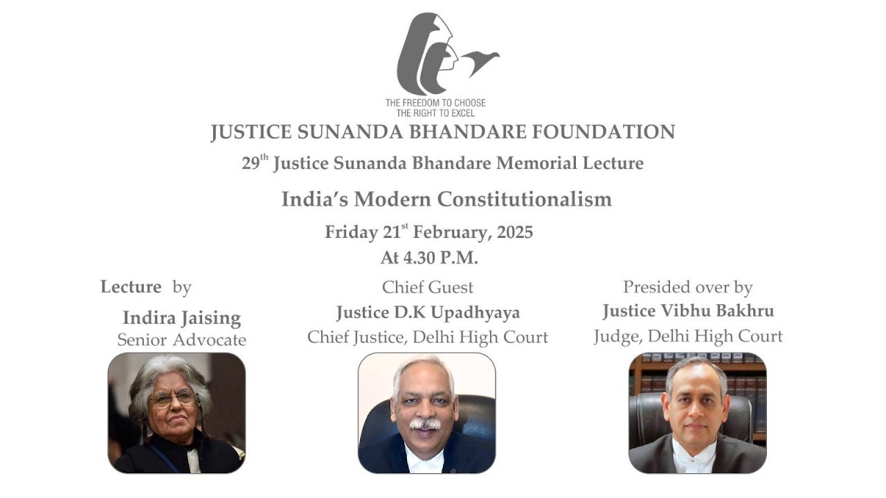 Justice Sunanda Bhandare Lecture by Indira Jaising