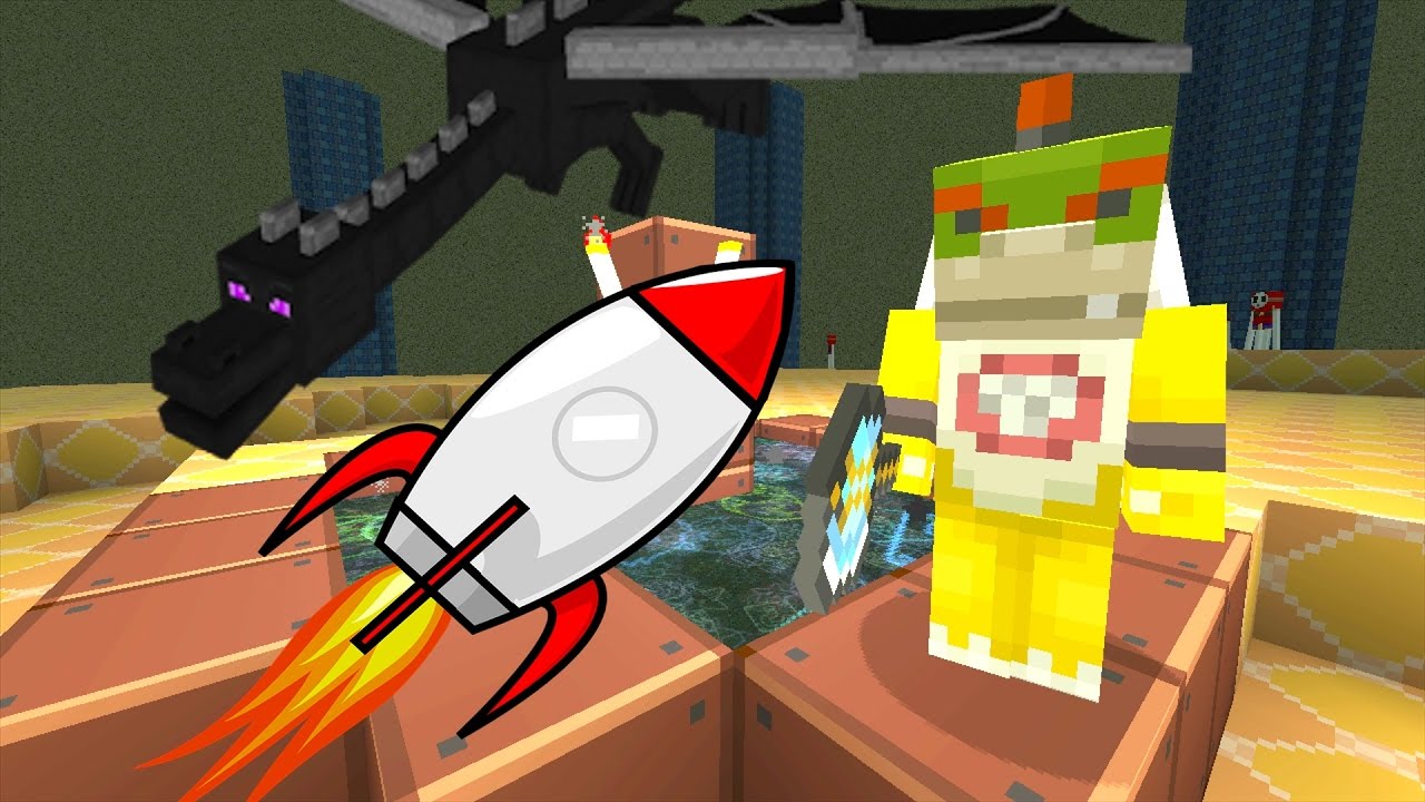 Minecraft Wii U - Nintendo Fun House - BOWSER JR GOES TO THE MOON [62]