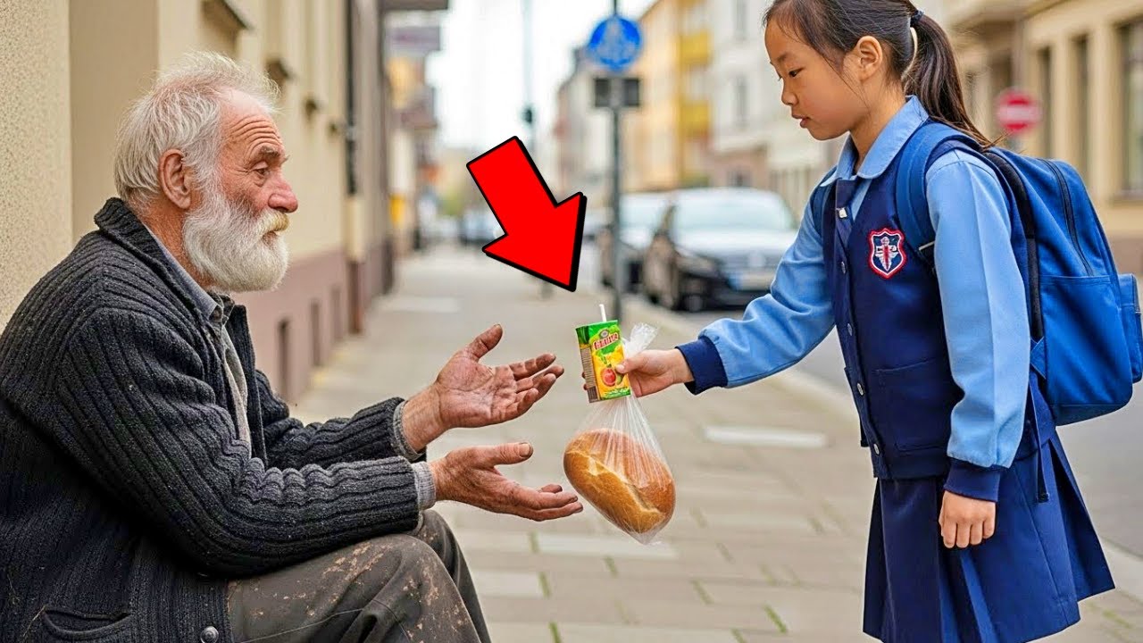 Bambina Divideva la Merenda con un Anziano, finché un'Auto di Lusso non è Apparsa a Casa sua e...