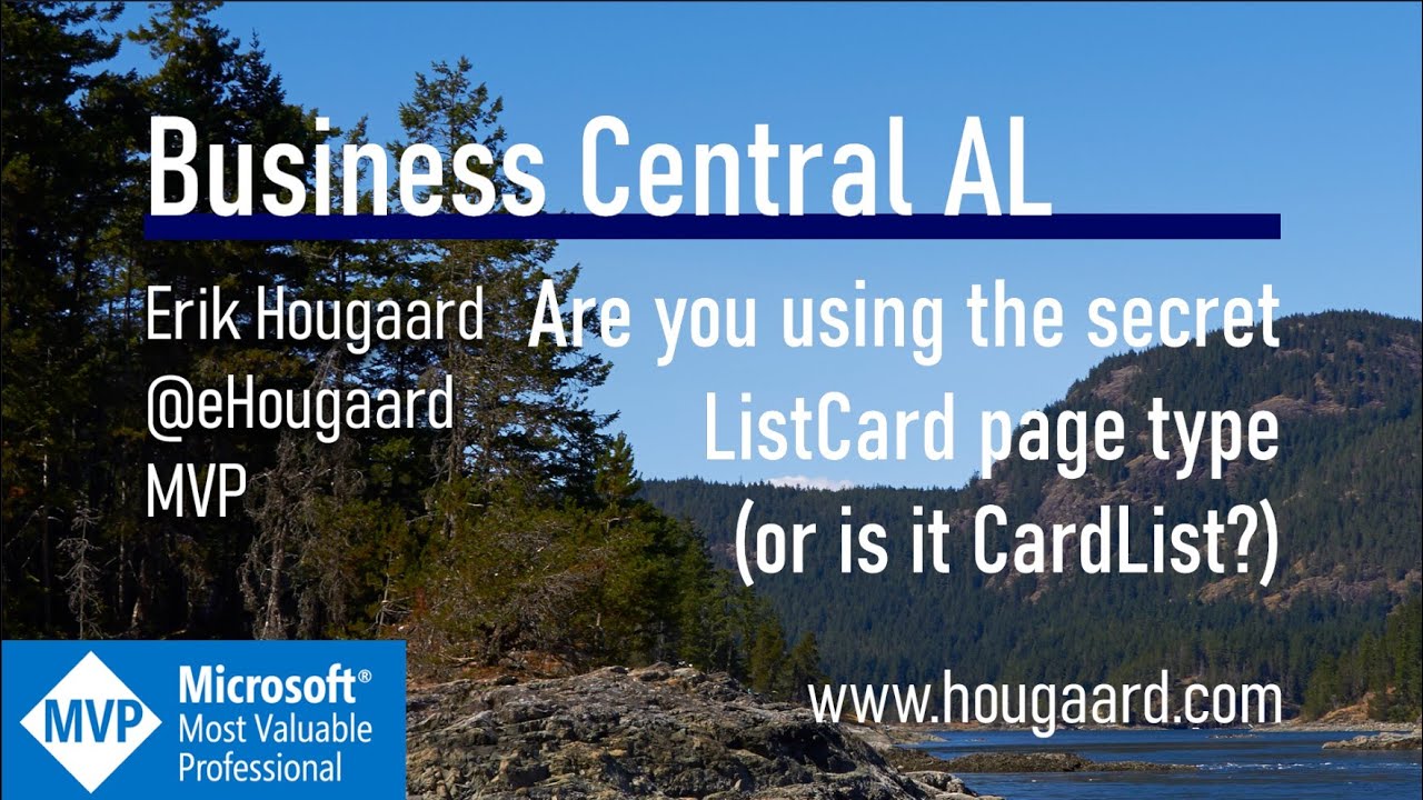 Are you using the secret ListCard page type (or is it CardList) in AL and Business Central