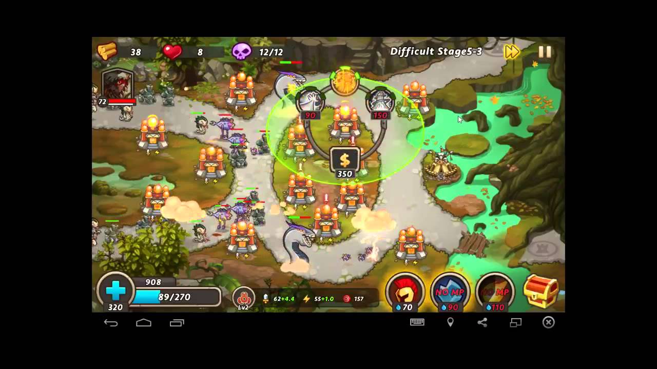 Castle TD 2 Swamp Animals 5-3 Difficult