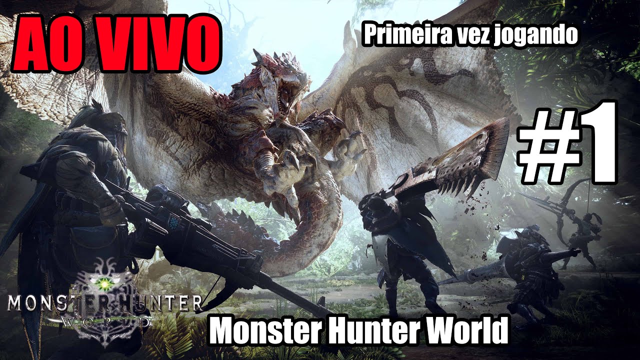 🔴 Ao Vivo - #1 Jogando Monster Hunter World pela primeira vez