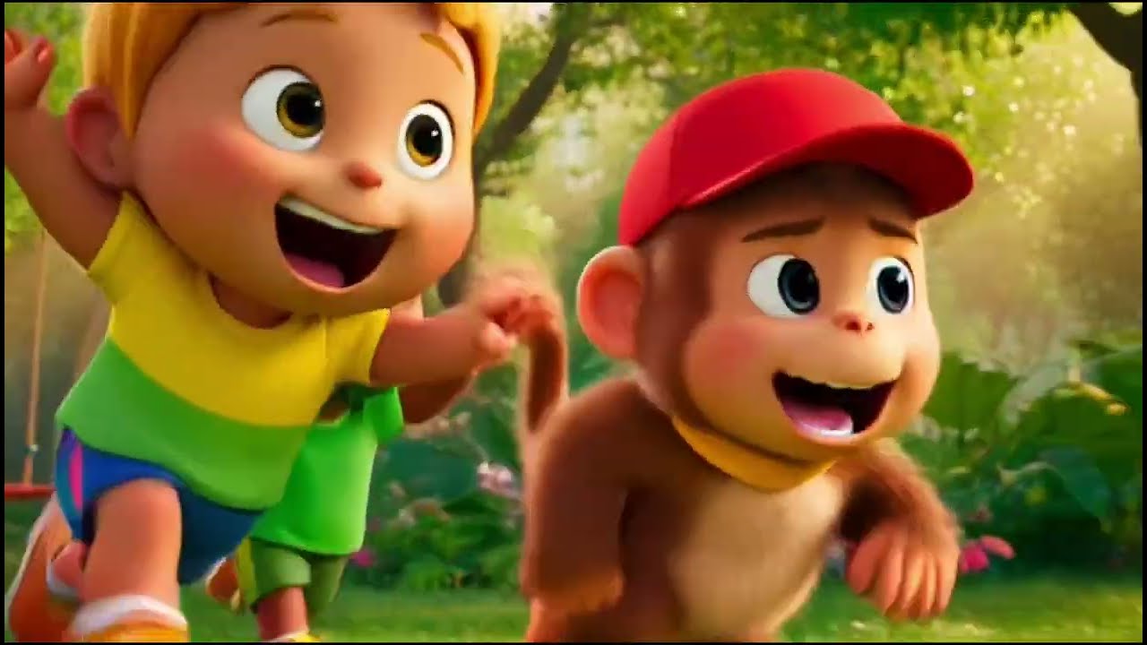 नटखट बंदर जी 🐒 | Nursery rhymes for Kids in Hindi | Kids Fun Story #toddlers 