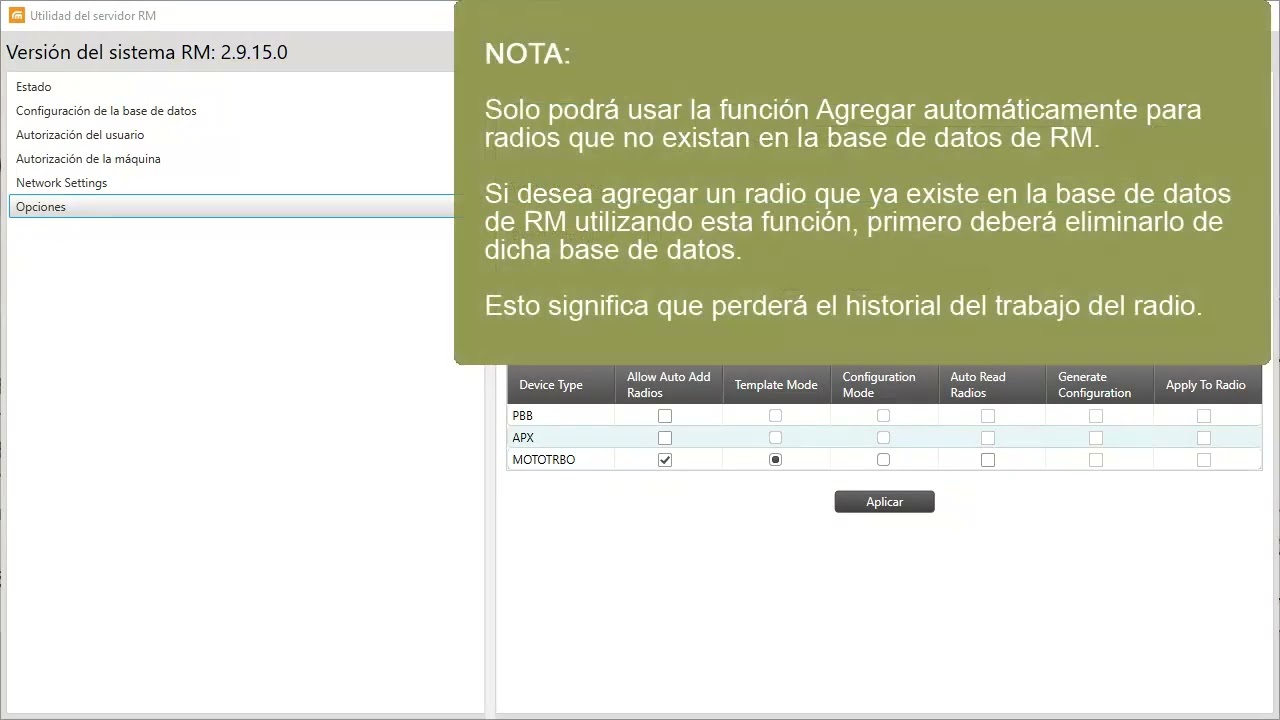 Motorola Radio Management  RM - #6.3  AutoAddRead