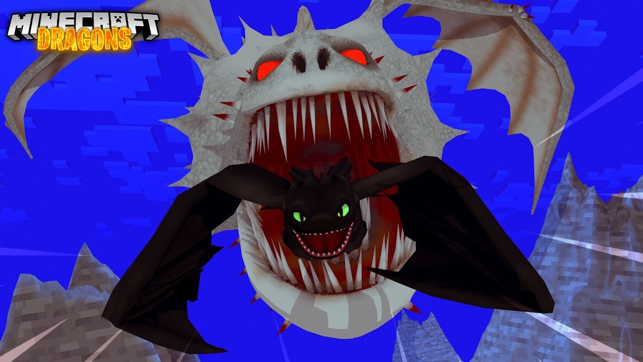 SCREAMING DEATH DRAGON EATS BABY DRAGONS!? - Minecraft Dragons