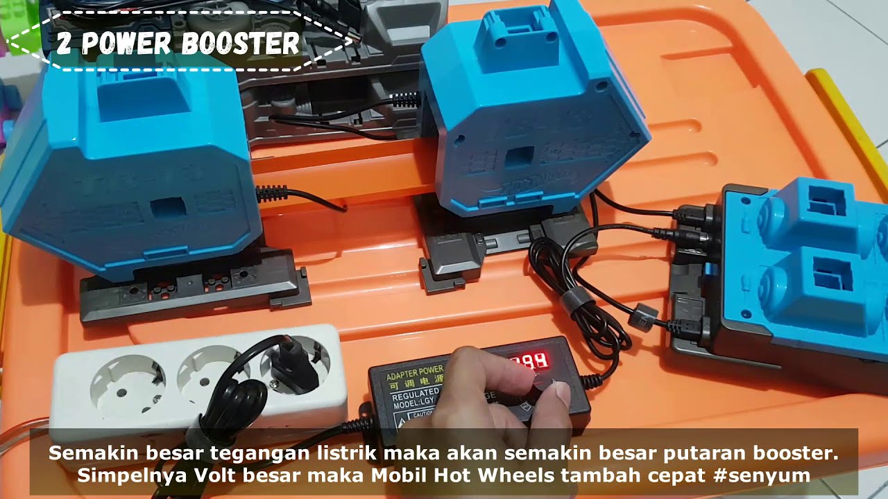 Modifikasi Hot Wheels Power Booster - Mod Track Builder