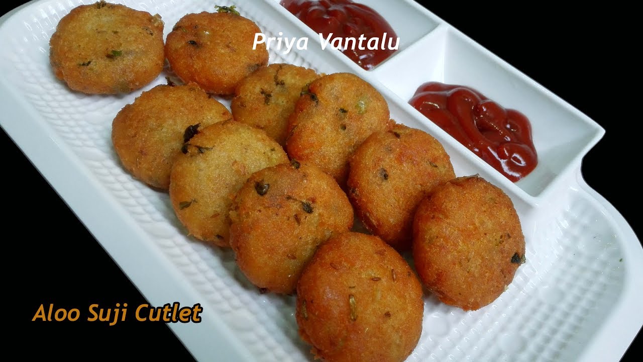 Suji-Aloo Cutlet || Rava-Potato Cutlet || Easy Semolina Potato Snack recipe