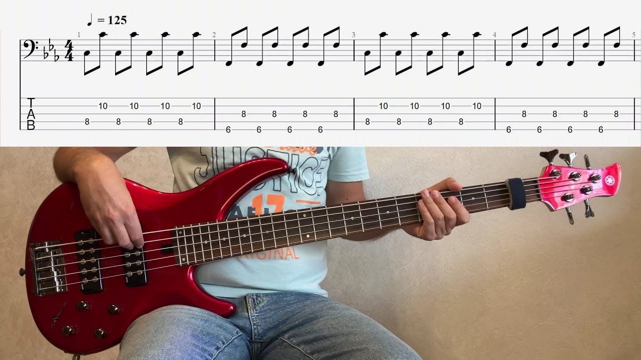 Земфира - Прогулка (Bass cover & Tabs) #basstabs #bassplayer #coversong #basscover