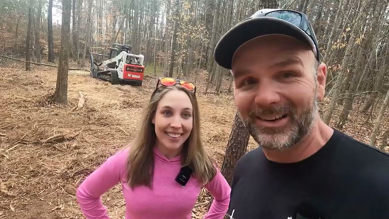 Hope she approves! Big boy toys clearing fence lines thick brush, building our farm!