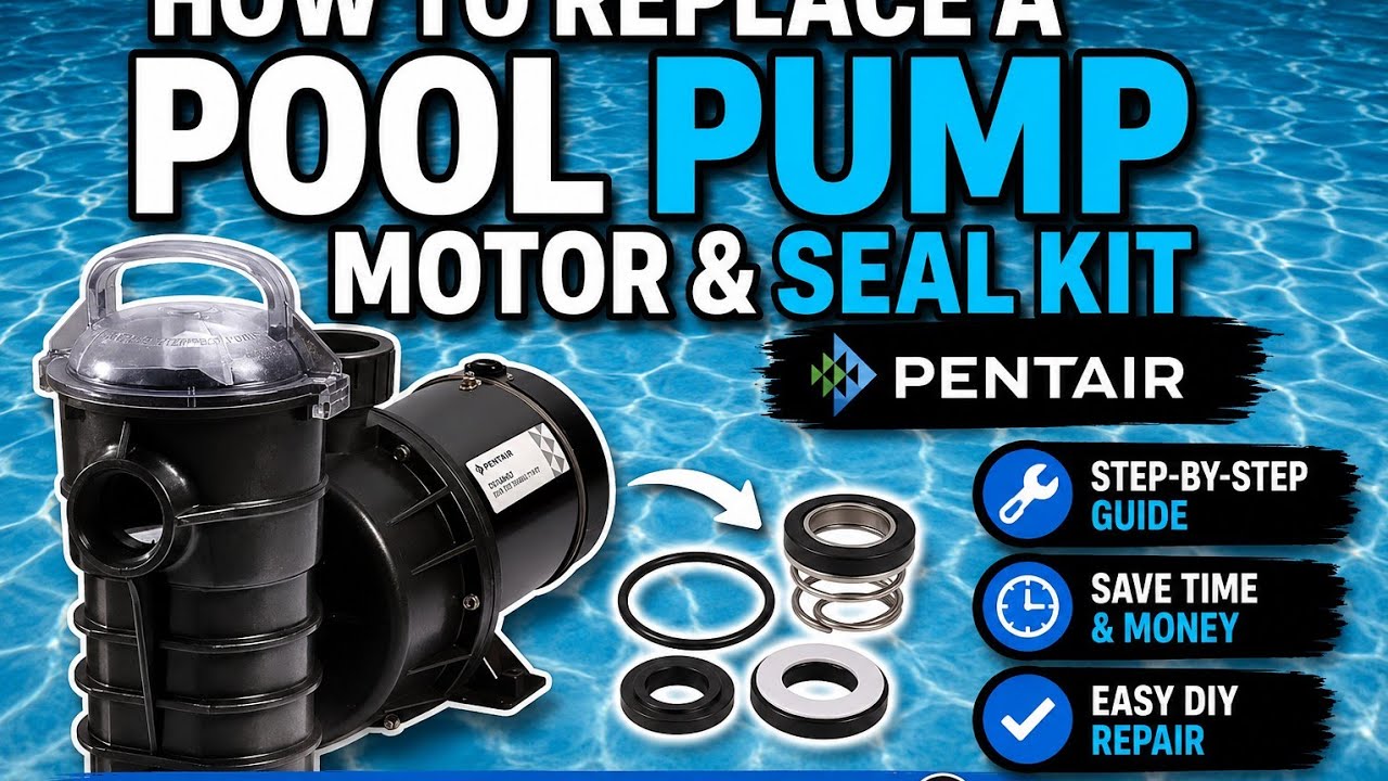 How to Replace a Pool Pump Motor and Seal Kit -Pentair- The step by step video guide