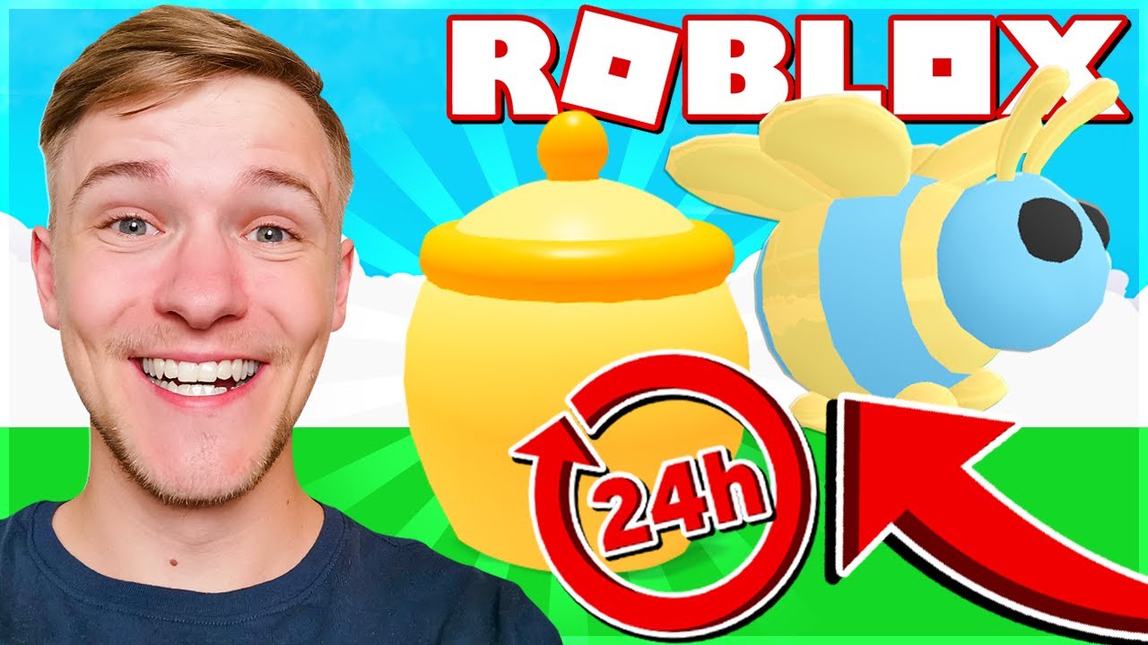 Åbner HONNING i 24 TIMER! *FÅR LEGENDARY* | Adopt Me Roblox Dansk