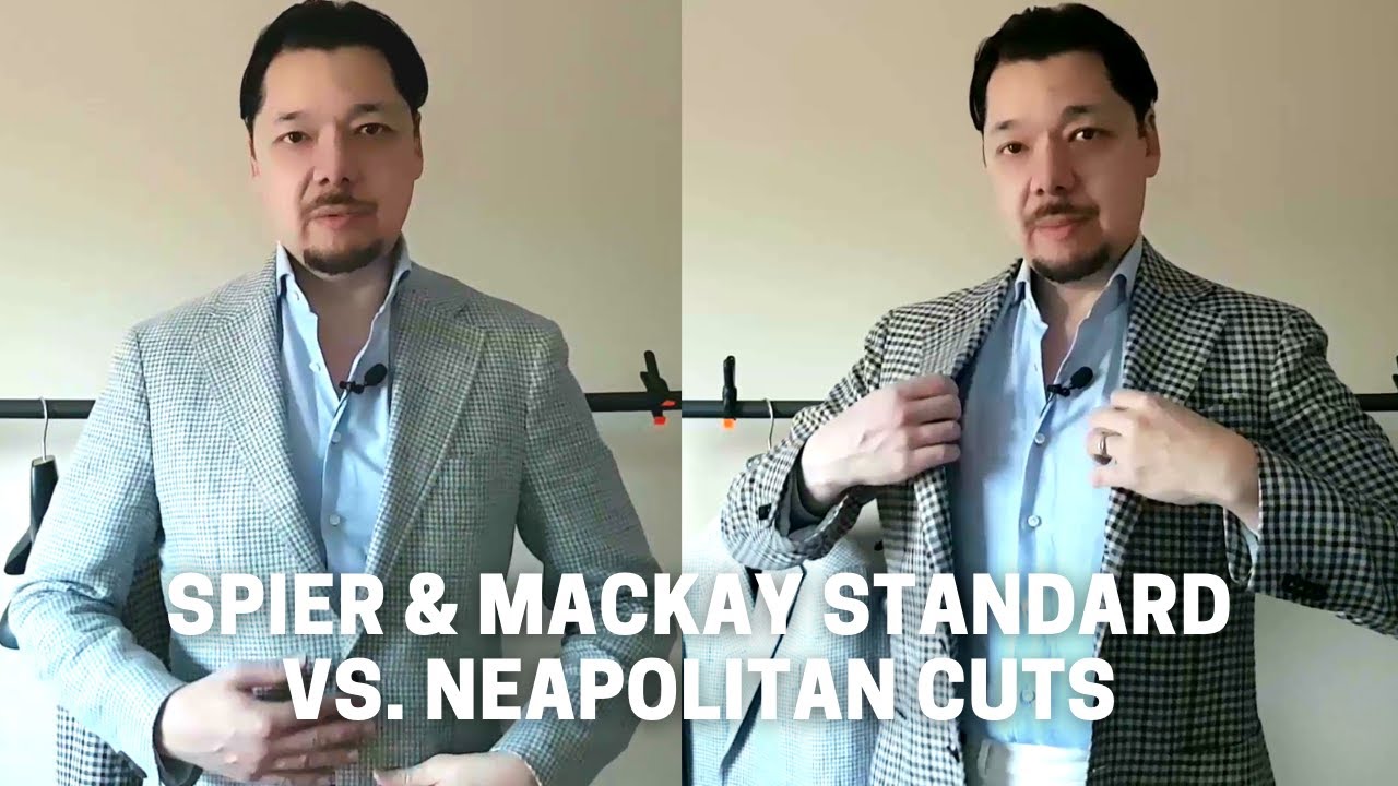 Spier & Mackay Standard and Neapolitan Cut Sport Coats Compared