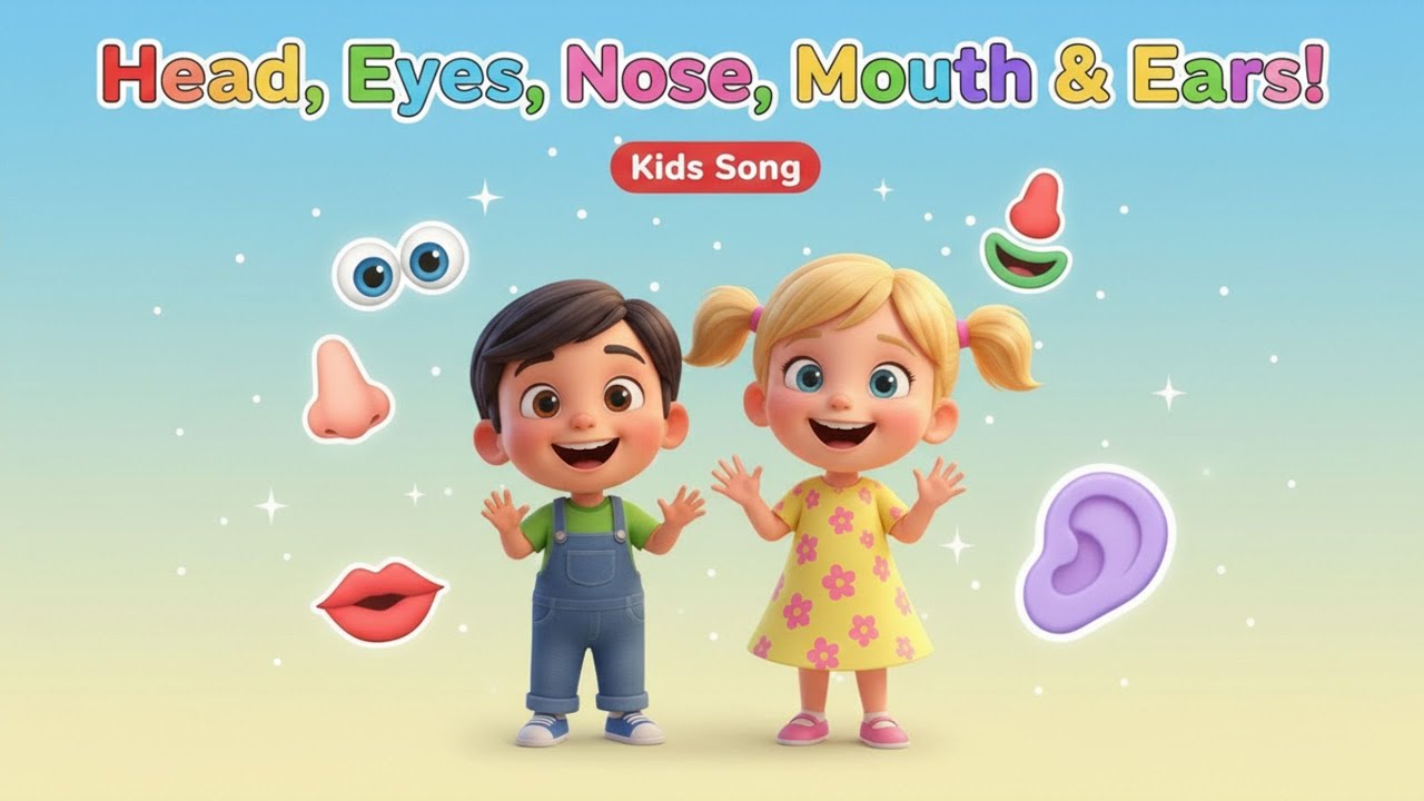 Head, Eyes, Nose, Mouth & Ears! | Fun Kids Body Parts Song 🎵👶