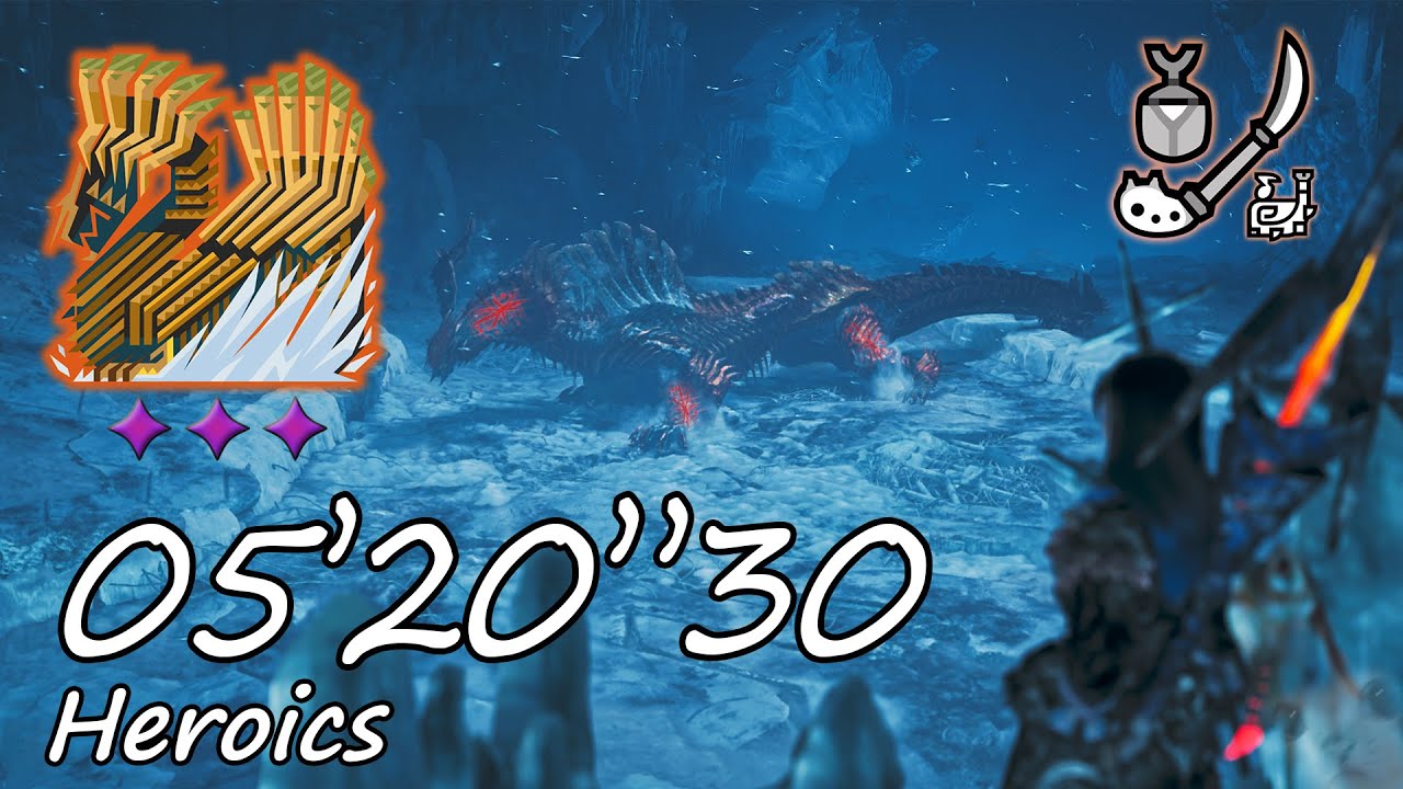 【MH Wilds】AT Jin Dahaad | 05'20"30 | Solo Heroics IG | The Cold path to Oblivion