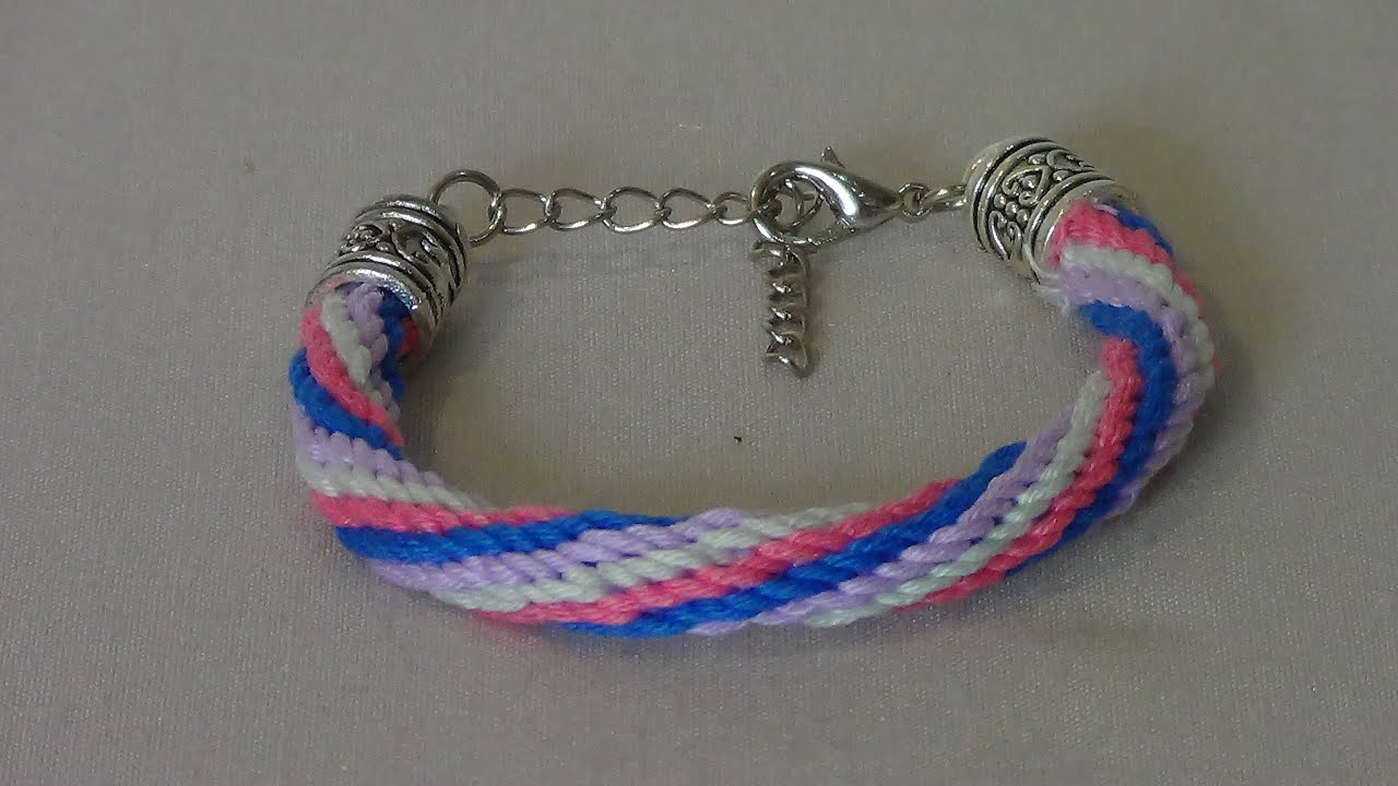 Pulsera Kumihimo 16 hebras método rotatorio (2)