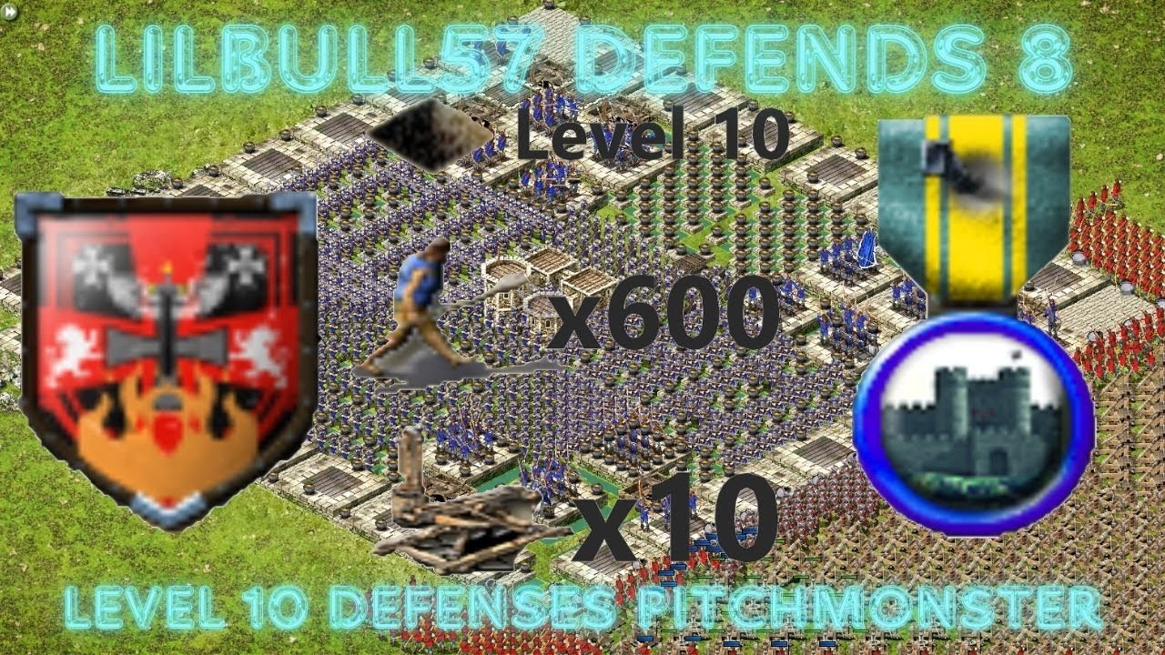 LILBULL57'S EPIC STAND! DEFENDING 8 ATTACKS WITH LEVEL 10 DEFENSES! STRONGHOLD KINGDOMS GC9 DEFENSE!